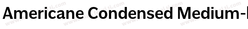 Americane Condensed Medium字体转换